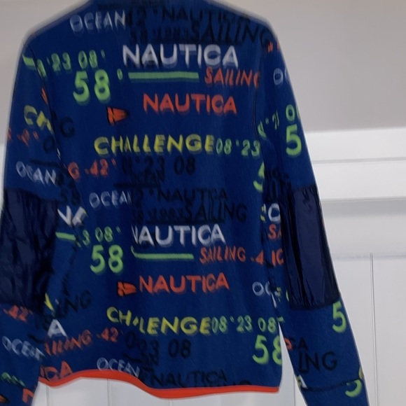 Nautica  Quarter Zip All Over Graphic Challenge Sailing size S - Picture 4 of 4